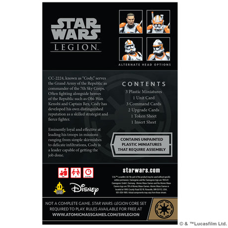 Star Wars: Legion - Clone Commander Cody Commander Expansion
