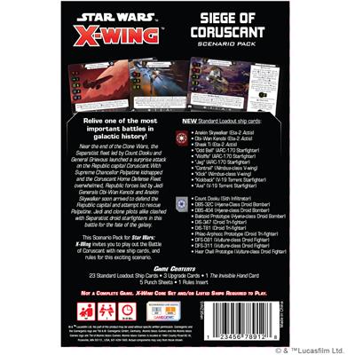 Star Wars X-Wing 2nd Edition: Siege of Corusant Battle Pack