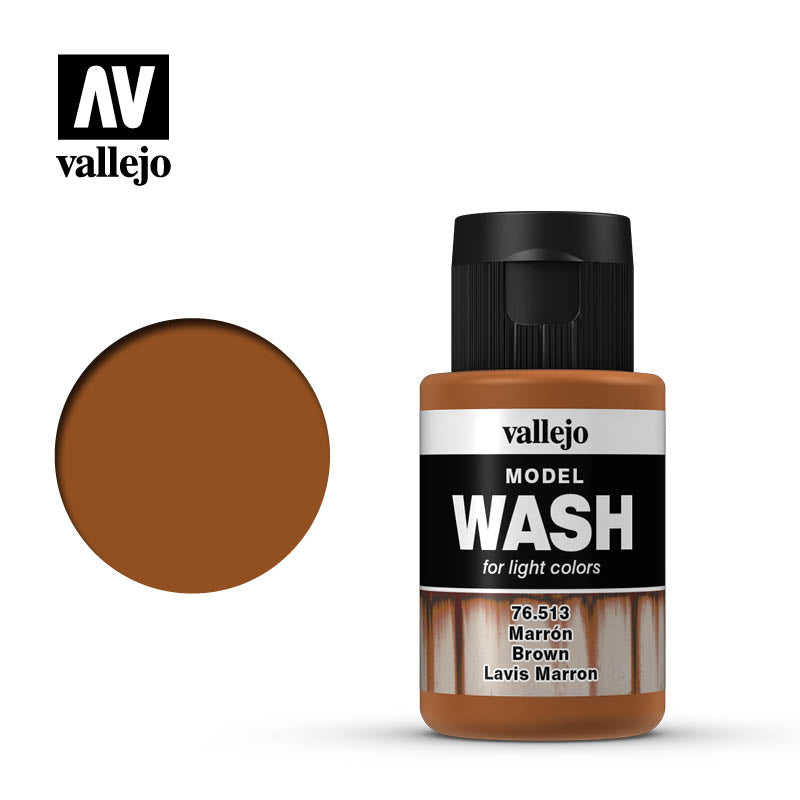 Vallejo Model Wash: Brown (35ml)