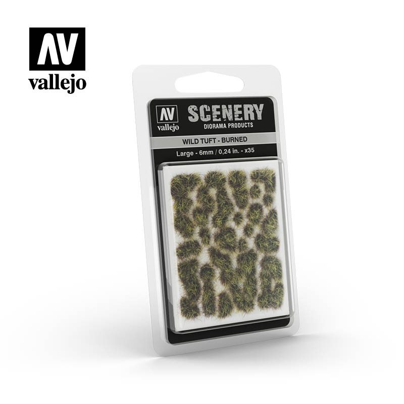 Vallejo Scenery: Wild Tuft - Burned (6mm)