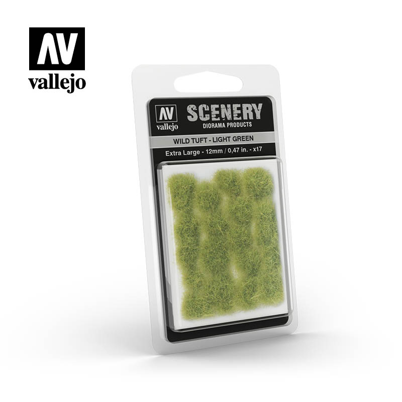 Vallejo Scenery: Wild Tuft - Light Green (12mm)