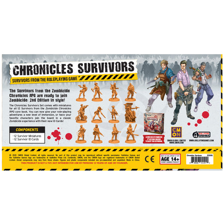Zombicide: Chronicles Survivors Pack